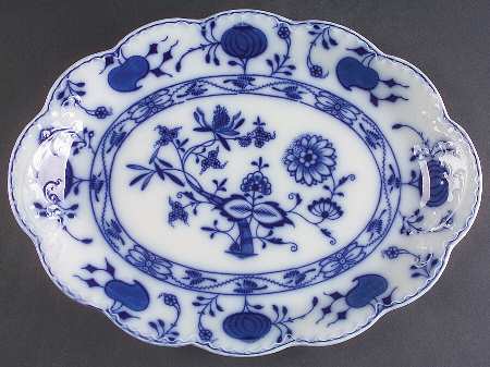 Holland (Flow Blue) 14" Oval Serving Platter