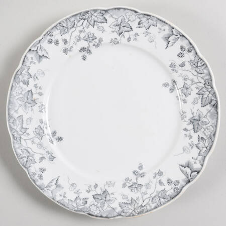Hop Blue Gray Luncheon Plate