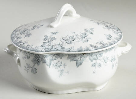 Hop Blue Gray Butter Box & Lid