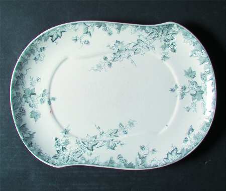 Hop Blue Gray Underplate for Tureen