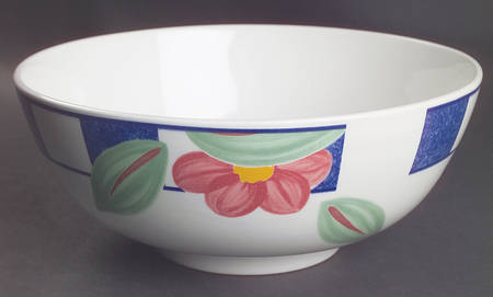 Hopscotch Blue 10" Large Salad Serving Bowl