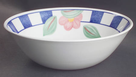 Hopscotch Blue 8" Round Vegetable Bowl