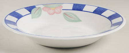 Hopscotch Blue 10" Individual Pasta Bowl