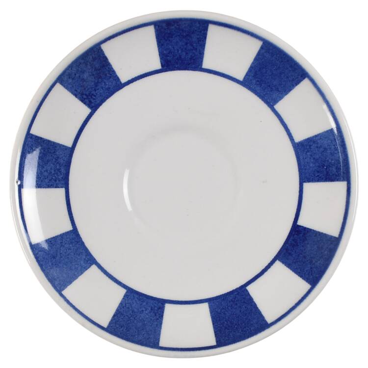Hopscotch Blue Saucer for Demitasse Cup