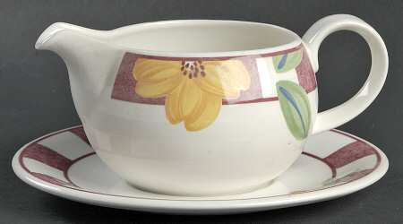 Hopscotch Red Gravy Boat & Underplate/Relish