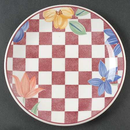 Hopscotch Red Salad Plate