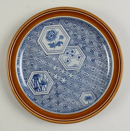 Hunam Blue Salad Plate