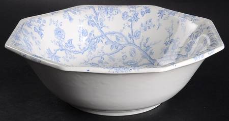 Hyde Park Blue (Heritage) 8" Round Vegetable Bowl