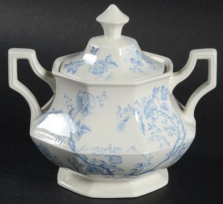 Hyde Park Blue (Heritage) Sugar Bowl & Lid