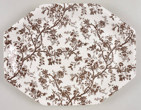Hyde Park Brown (Heritage) 12" Oval Serving Platter