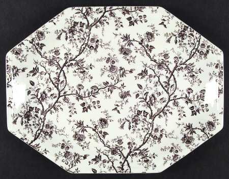 Hyde Park Brown (Heritage) 13" Oval Serving Platter
