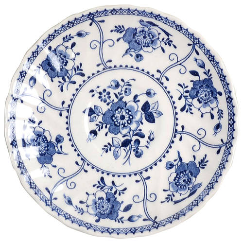 Indies Blue Saucer for Flat Cup