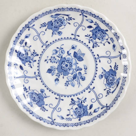 Indies Blue Saucer for Flat Cup