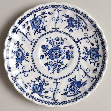 Indies Blue Saucer for Flat Cup