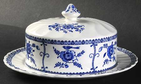 Indies Blue Round Covered Butter