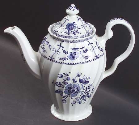 Indies Blue Small Coffee Pot & Lid