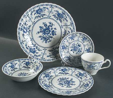 Indies Blue 5-Piece Place Set=Csfl,Dp,Sp,Cerc
