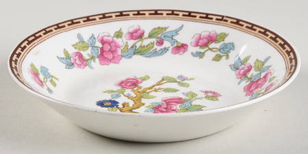 Indian Tree (Brown Key, White) Fruit/Dessert (Sauce) Bowl