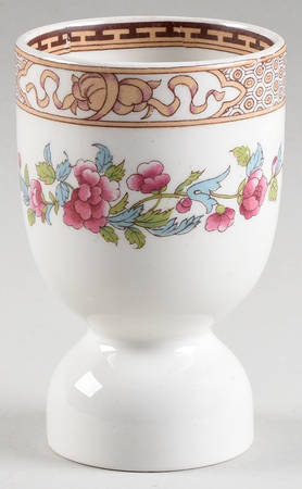 Indian Tree (Brown Key, White) Double Egg Cup