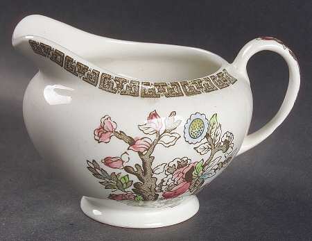 Indian Tree (Green Key, Paper White) Creamer