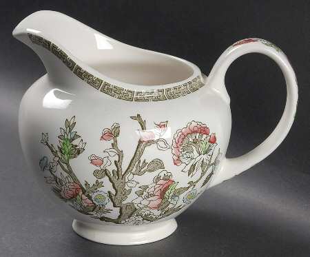 Indian Tree (Green Key, Paper White) 32 Oz Pitcher