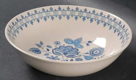 Jamestown Blue (Tan Background) Coupe Cereal Bowl