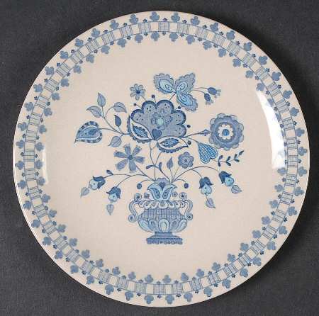 Jamestown Blue (Tan Background) Bread & Butter Plate