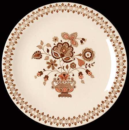 Jamestown Brown 12" Chop Plate (Round Platter)