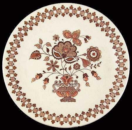 Jamestown Brown Bread & Butter Plate