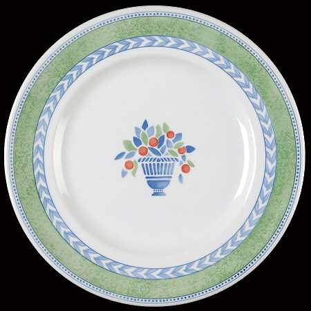 Jardiniere Green Luncheon Plate