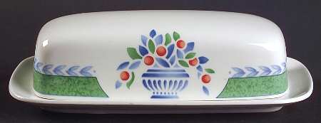 Jardiniere Green 1/4 Lb Covered Butter