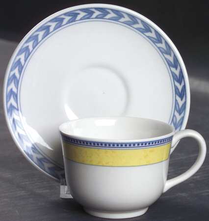 Jardiniere Yellow Flat Demitasse Cup & Saucer Set