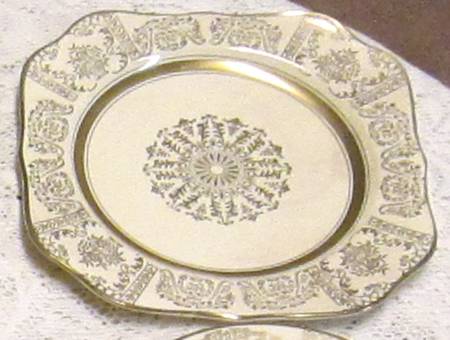 JB10 (Gold) Square Salad Plate