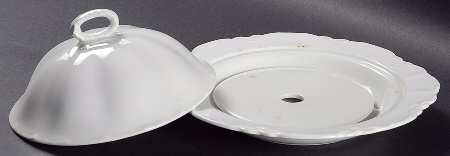 JB133 Round Covered Butter with Strainer