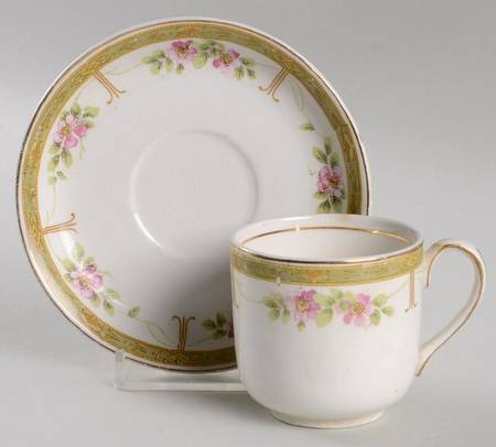 JB167 Flat Demitasse Cup & Saucer Set