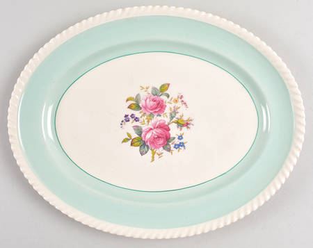 JB21 Aqua 12" Oval Serving Platter
