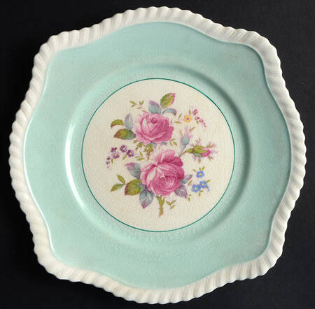 JB21 Aqua Square Salad Plate