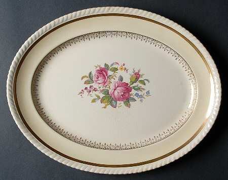 JB33 14" Oval Serving Platter by Johnson Brothers