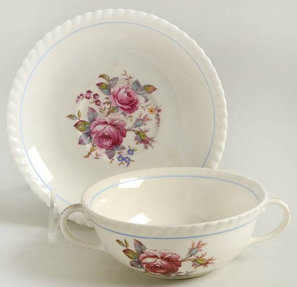 JB4 Flat Cream Soup Bowl & Saucer Set