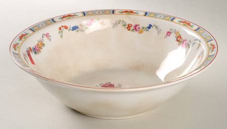 Arundale (Off White Background) 9" Round Vegetable Bowl