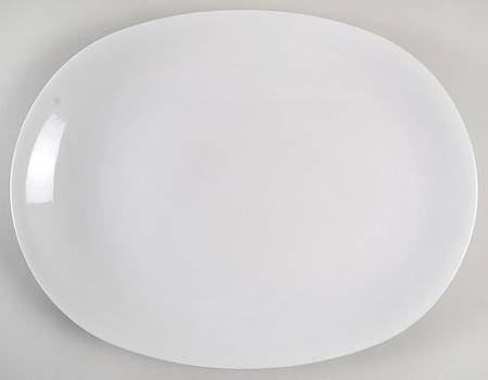 White Cloud 16" Oval Serving Platter
