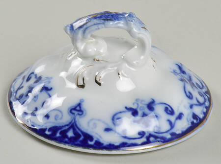 The Jewel (Flow Blue) Lid for Sugar Bowl