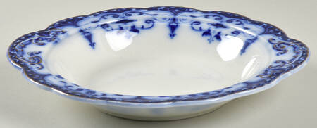 The Jewel (Flow Blue) Round Butter No Lid