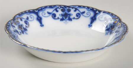 The Jewel (Flow Blue) Fruit/Dessert (Sauce) Bowl