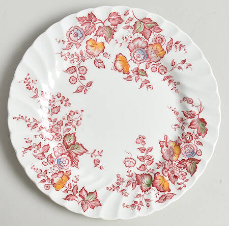 Jolie Pink Mulitcolor Salad Plate