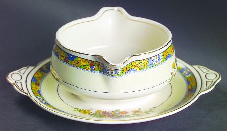 Kashan Gravy Boat with Attached Underplate