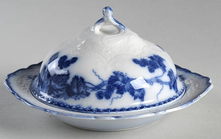 Kenworth (Flow Blue) Round Covered Butter