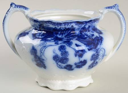 Kenworth (Flow Blue) Sugar Bowl No Lid