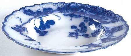 Kenworth (Flow Blue) Large Rim Soup Bowl