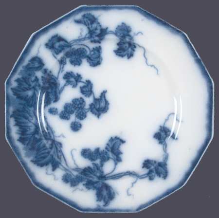 Kenworth (Flow Blue) Bread & Butter Plate